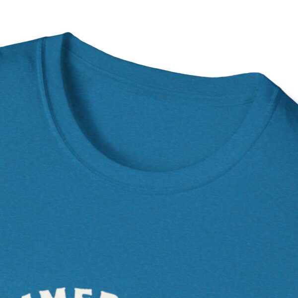 Summer Vibes Unisex Softstyle T-Shirt - Sunset Palm Design