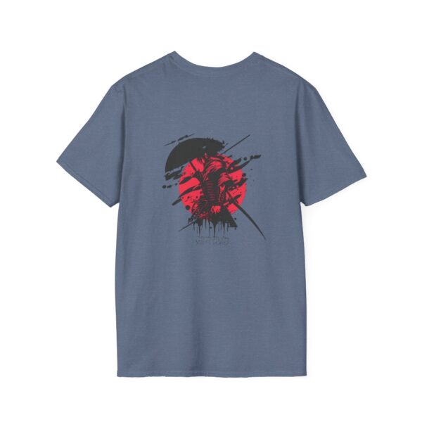 Japanese Art Inspired Unisex Softstyle T-Shirt - Minimalist Samurai Design