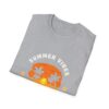 Summer Vibes Unisex Softstyle T-Shirt - Sunset Palm Design