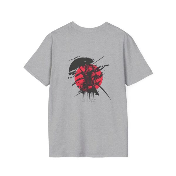 Japanese Art Inspired Unisex Softstyle T-Shirt - Minimalist Samurai Design