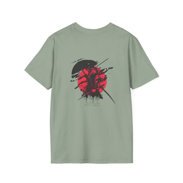 Japanese Art Inspired Unisex Softstyle T-Shirt - Minimalist Samurai Design