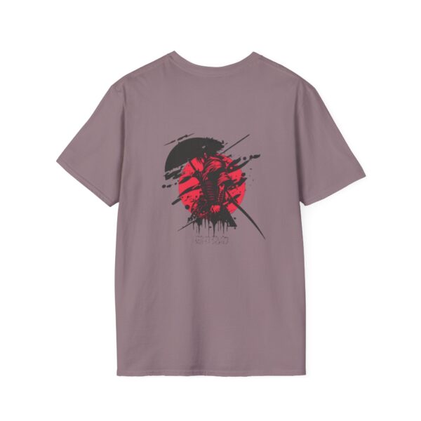Japanese Art Inspired Unisex Softstyle T-Shirt - Minimalist Samurai Design