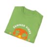 Summer Vibes Unisex Softstyle T-Shirt - Sunset Palm Design