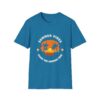 Summer Vibes Unisex Softstyle T-Shirt - Sunset Palm Design