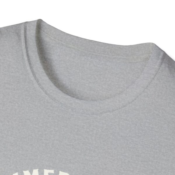 Summer Vibes Unisex Softstyle T-Shirt - Sunset Palm Design