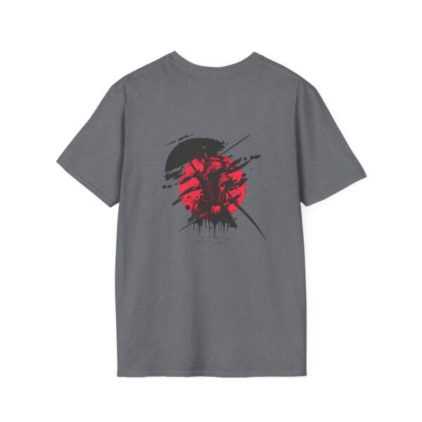 Japanese Art Inspired Unisex Softstyle T-Shirt - Minimalist Samurai Design