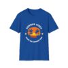 Summer Vibes Unisex Softstyle T-Shirt - Sunset Palm Design