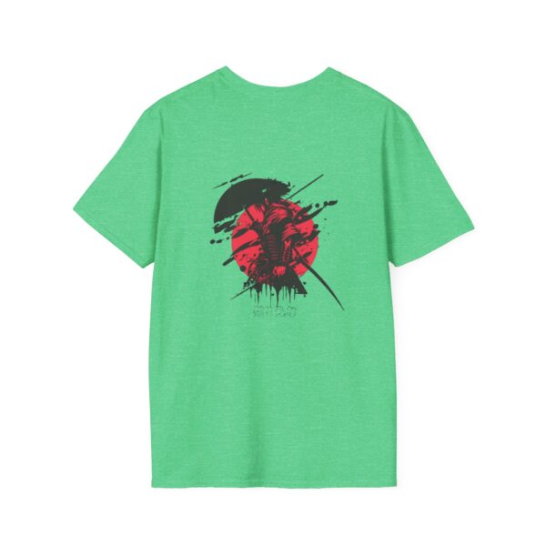Japanese Art Inspired Unisex Softstyle T-Shirt - Minimalist Samurai Design