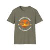 Summer Vibes Unisex Softstyle T-Shirt - Sunset Palm Design